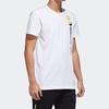 adidas neo Casual Cozy Sports Round Neck Short Sleeve White Men's GK1525