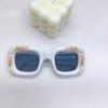 Vintage Fashion Box Children'S Sunglasses Sun Protection Uv Protection Baby Sunglasses Boys And Girls Diy Glasses