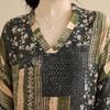 DIMANAF New 2026 Women Long Dress Plus Size Spring Summer Loose Basic Vintage Oversize Long Sleeve Maxi Floral