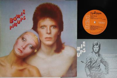 LP-skiva DAVID BOWIE Pinups RS1003 RCA VICTOR 1974 Frankrike Rock Begagnad