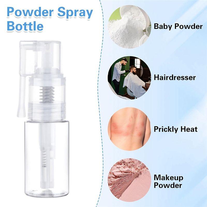 AEE4-3Pcs Glitter Duster Sprayer, 35Ml Transparent Glitter Duster Sprayer Bottle, Dry Powder Spray-Bottle Empty