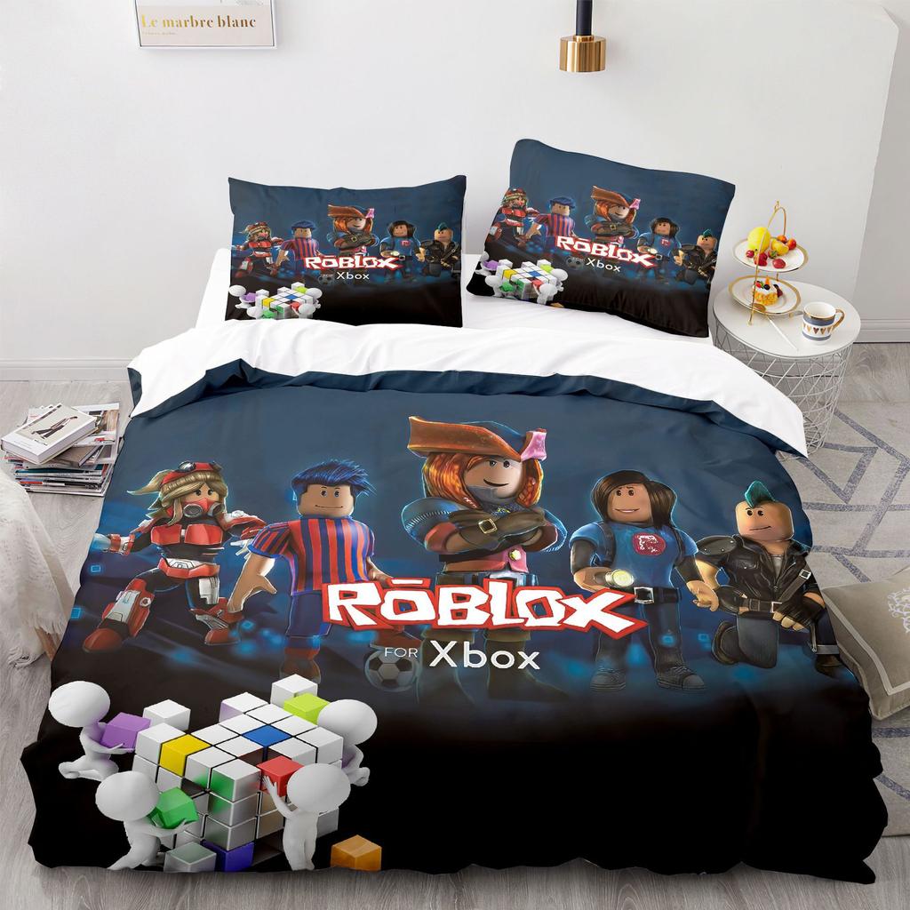 Set Biancheria Da Letto 5 Pezzi ROWADALO Per Ragazzi Tema Videogiochi | Trapunte 173x218 Cm
