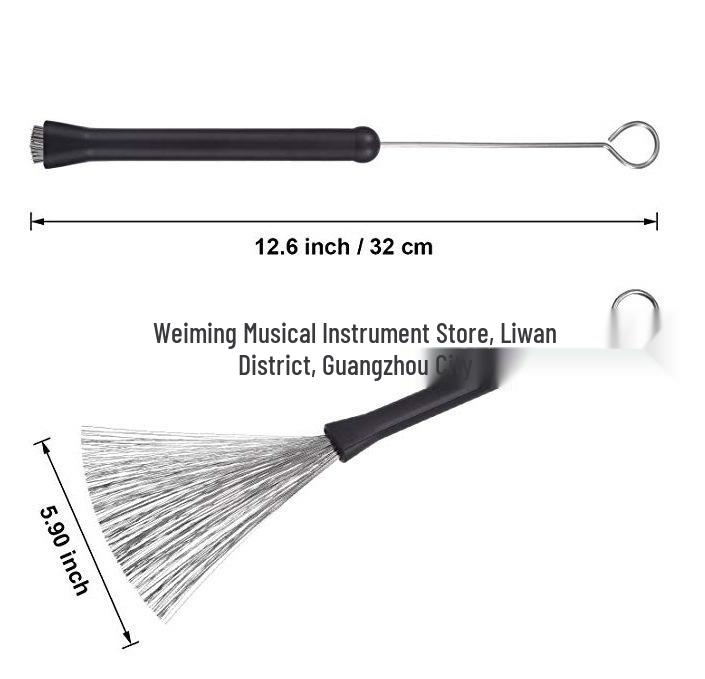 Retractable Stainless Steel Wire Drum Brushes for Drum Kit