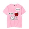 Y2k T-Shirt für Herren Kaffee Wein Sie liebt mich mehr Grafik T-Shirts Kurzarm Tee Hip Hop Streetwear Harajuku Mode T-Shirts