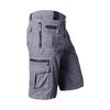 Men's Plus Size Casual Summer Cotton Cargo Shorts with Multi-Pocket Design