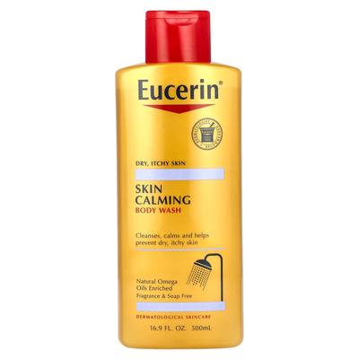 Hudberoligende kroppsvask, tørr, kløende hud, uparfymert, 16,9 fl oz (500 ml)