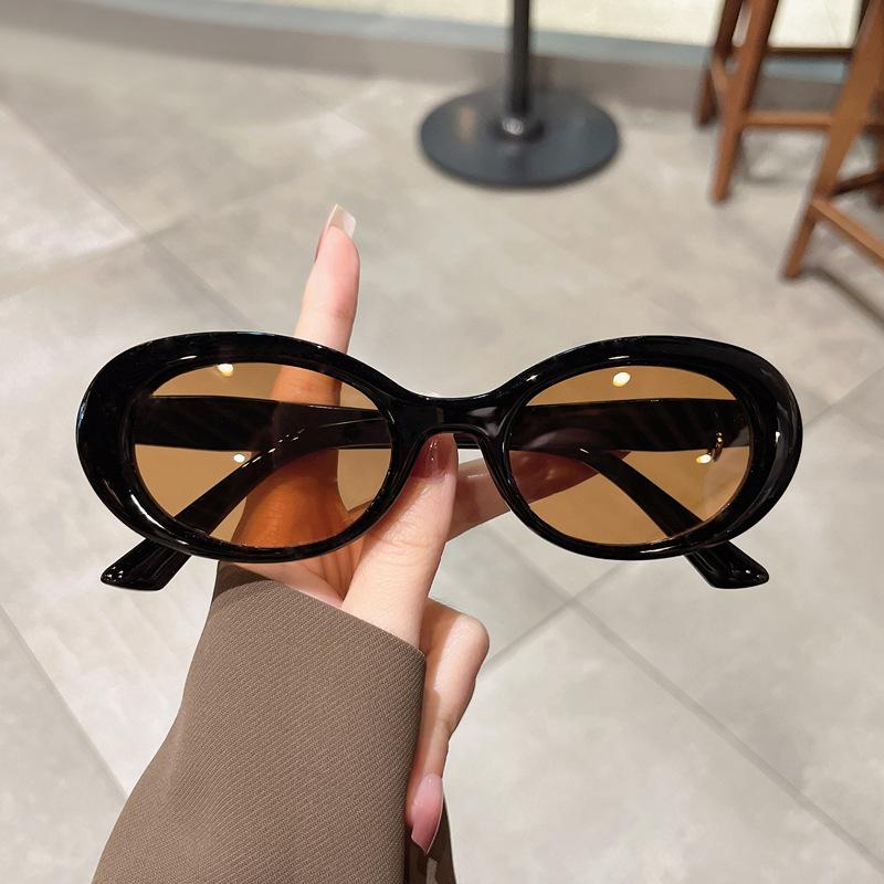 New Stylish Oval Sunglasses for Women Men UV400 Protection Outdoor Fashion Sun Glasses