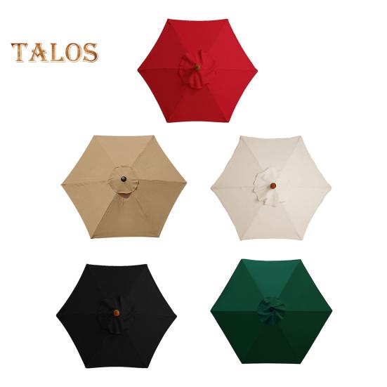 200/300CM Umbrella Replacement Canopy Waterproof Outdoor Garden Patio Backyard Market Umbrella Top Replacement Fabric Sunshade Cloth Parasol Cover