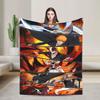 Ichigo Orihime Uryu Blanket Bleached Camping Flannel Throw Blanket For Living Room Super Soft Custom Diy Quality Bedspread Gift