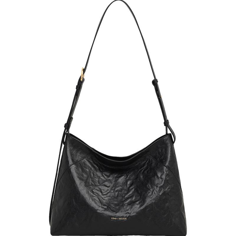 Tote women's bag summer leather shoulder bag large capacity versatile underarm bag