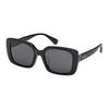 MaxMara Occhiali da Sole Quadrati Casual Moda Unisex Occhiali da Sole Neri MM0155K-01A