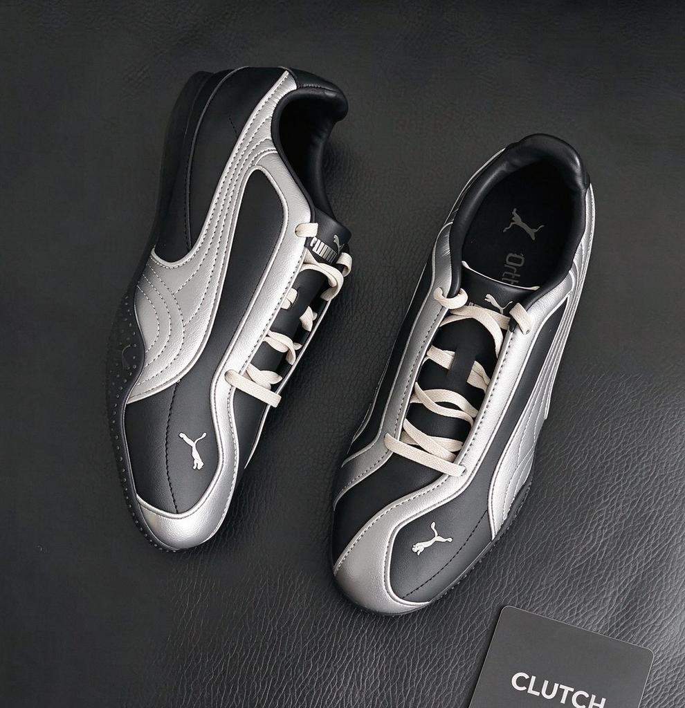 Puma Bella V2 Niedrig geschnittene Freizeitschuhe Damen Silber Glow Schwarz 404043-01