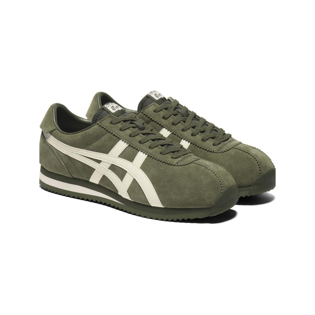 ONITSUKA TIGER Tiger Corsair Cow Split Leather Versatile Comfortable Low-Top Lifestyle Casual Shoes Unisex Sneakers Green 1183C555-300