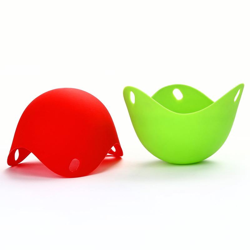 Cuociuova in Silicone Alta Temperatura Silicone Alimentare Cuocitore per Uova Gadget da Cucina Porta Uova