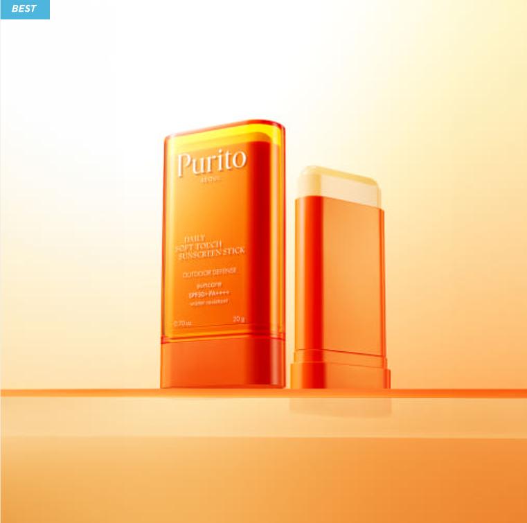 Purito SEOUL Daily Soft Touch Sunscreen Stick SPF50+ PA++++ – Matowy, Nietłusty Ochrona UV