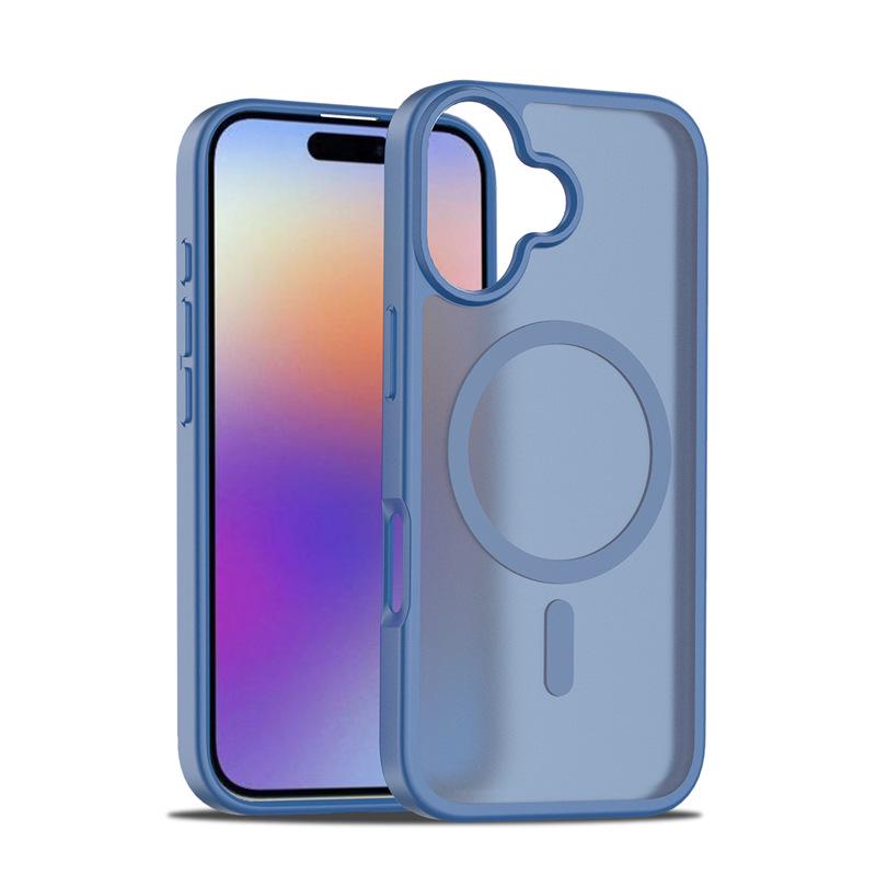 Magnetic Attraction Frosted iPhone 17 Case, Compatible with iPhone 13, 14, 15, 16, 17 Models