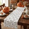 Comfortable Halloween Table Runner Soft Texture 3D Tufting Dining Tablecloth  Restaurant