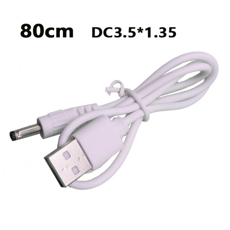 USB to DC 3.5*1.35mm Pure Copper Two-Core Power Cord for Mobile, Microphone, and Audio Charging