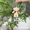 Short Delightful Soft Fur Bear Plush Keyring Perfect For Couples And Gifts Adorable