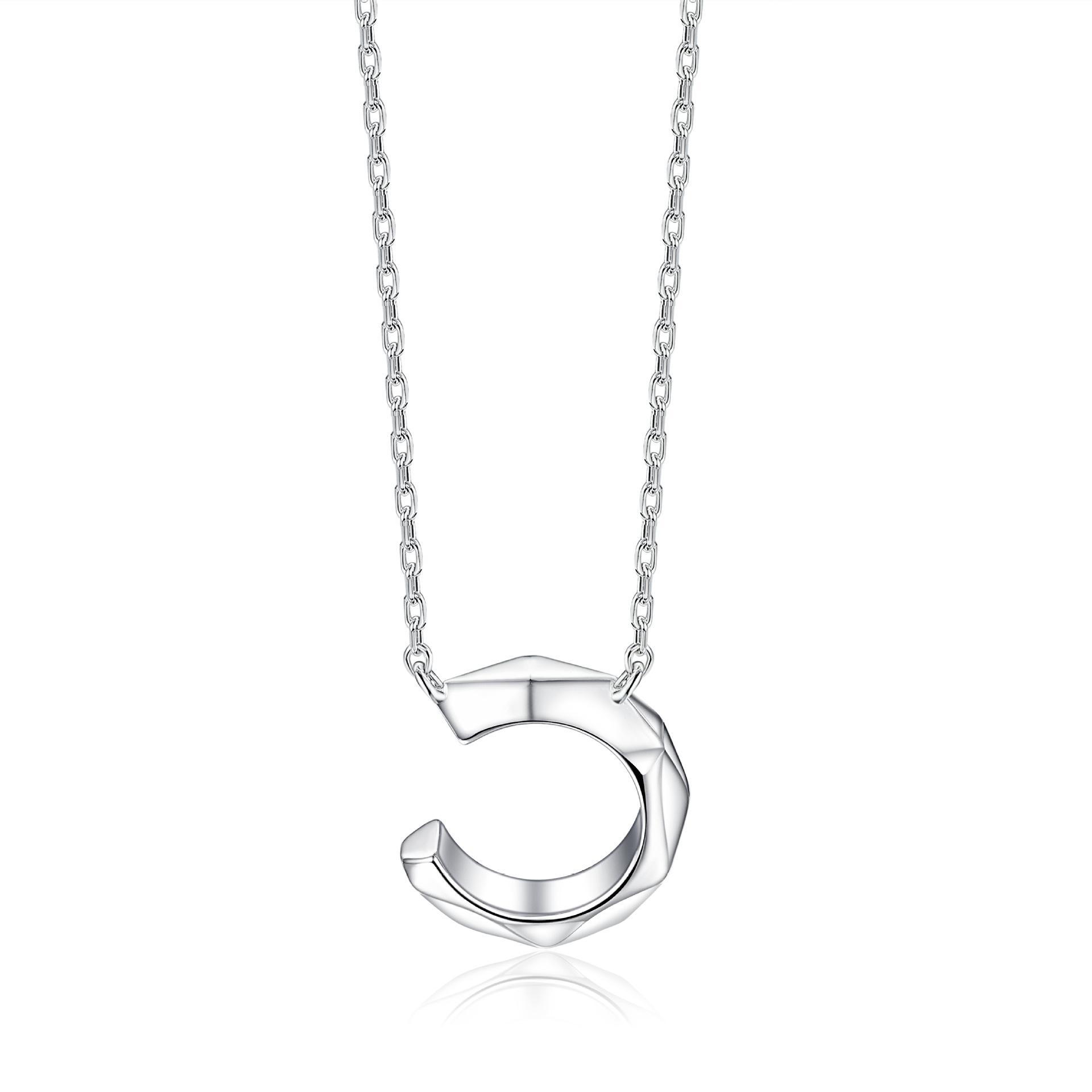 European and American zircon necklace women s versatile 925 sterling silver jewelry necklace silver 925 925 silver платиновый