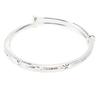 30g Kupfernickel Armband Verstellter Modeschmuck Graviertes Damen Rundarmband für Damen
