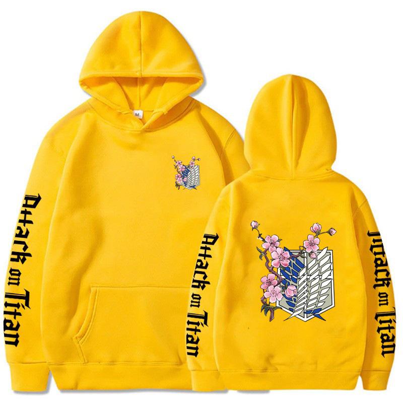 Japanese Animation Attack on Titan Men's Hoodie Autumn Sweatshirt Men Womnen Fashion Men's Fleece Hoodies