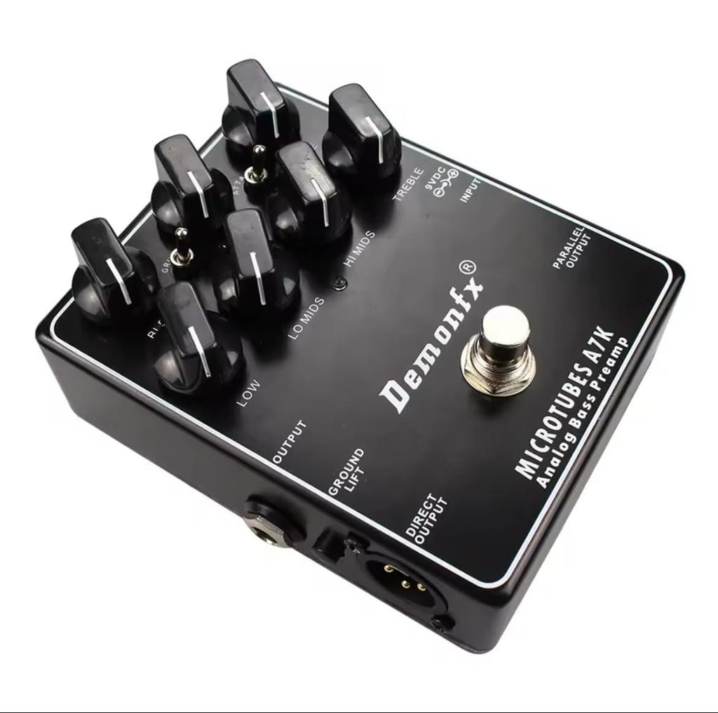 Demonfx MICROTUBES A7K Darkglass Electronics Microtubes B7K Tone Style Microtubes Bass Preamp Overdrive Distortion Bass Effects Pedal / (Darkglass