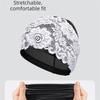 Lace Swimming Cap PU Ear Protect Cap Fashion look Waterproof Swim Hat  Daily