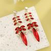 Geometric Alloy Dangle Earrings For Women With Luxury Leaf Tassels Suitable For Weddings And Parties