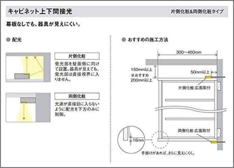 Panasonic Slim Line Lighting LGB51265XG1 L1300 Both Sides Makeup Power On