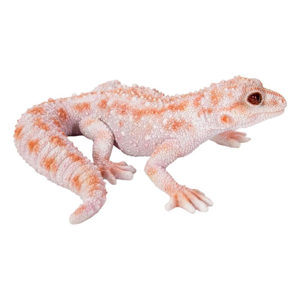 Ubia Leopard Gecko Yellow Pink Magnet X X 4cm Doll Figurine Ornament Animal Garden Decoration Realistic Cute Reptile H21170 10.5 9.5