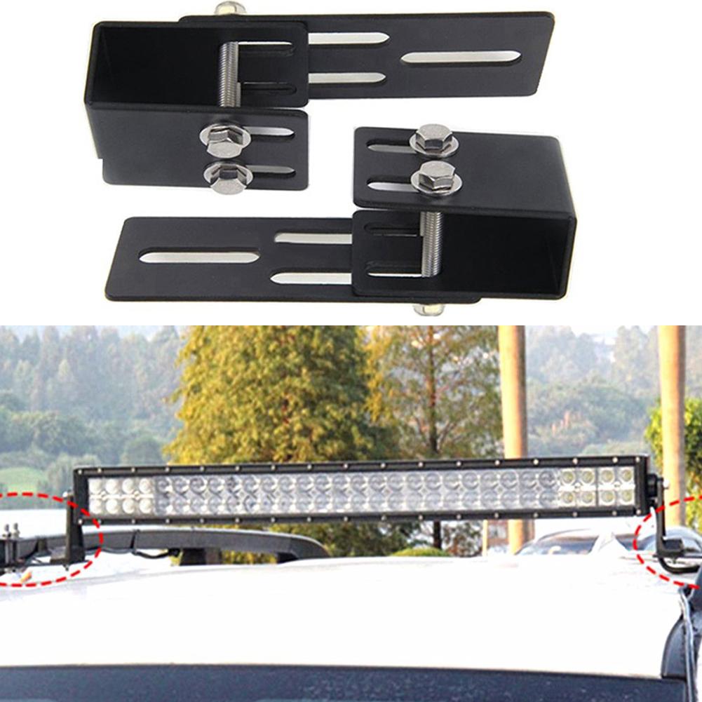 Easy Installation LED Work Light Bar Mounting Bracket for Car Roof Racks Adjustable for Different Offroad Lighting Needs