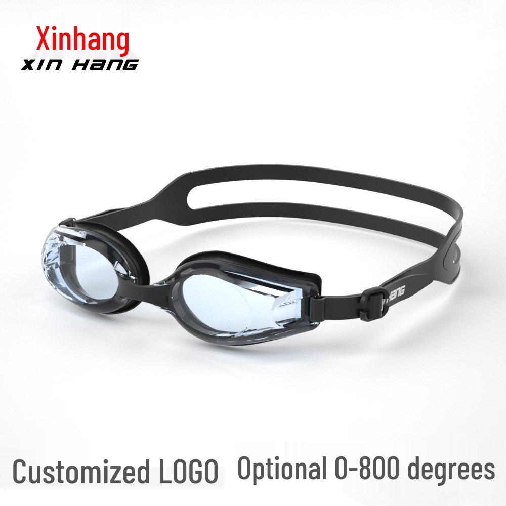 Xinhang Waterproof Anti-Fog Myopia Swimming Goggles with High-Definition Transparent Lenses
