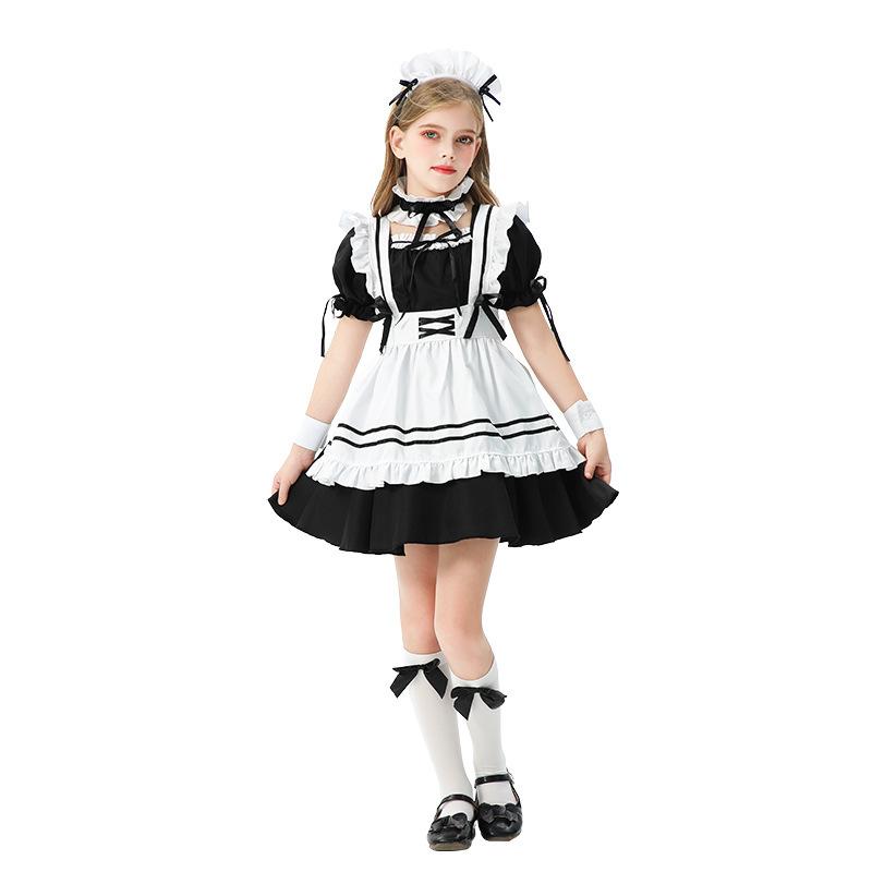 2026 Children's Maid Clothing Pastoral Farm Girls Party Dress Lolita Dress Children's Lolita