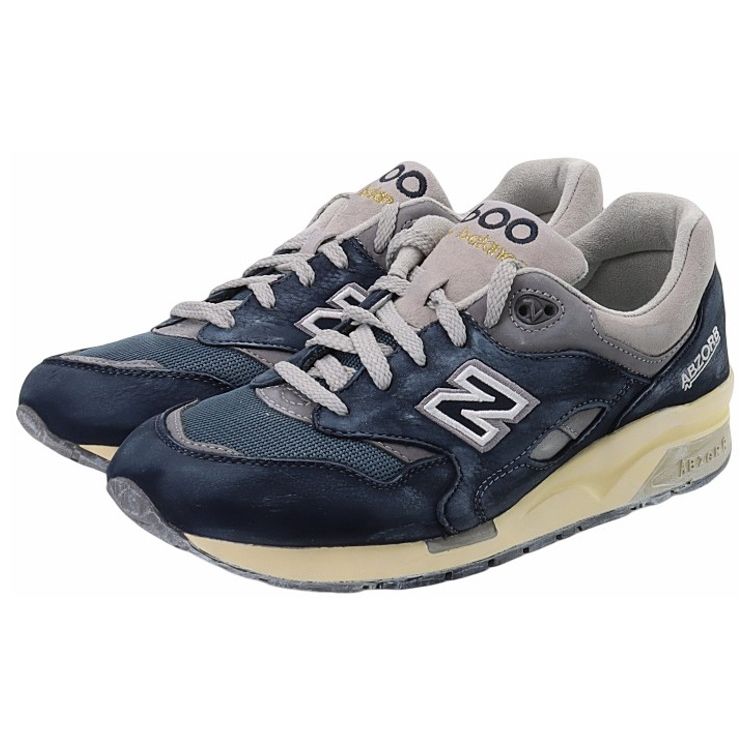 New Balance 1600 Premium Vintage Navy Unisex Sneakers Grey Off-White CM1600VN