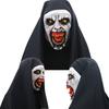 Gruselige Nonnen Horror Maske Valak Erschreckendes Latex Vollkopfdesign Mit Passendem Kopftuch