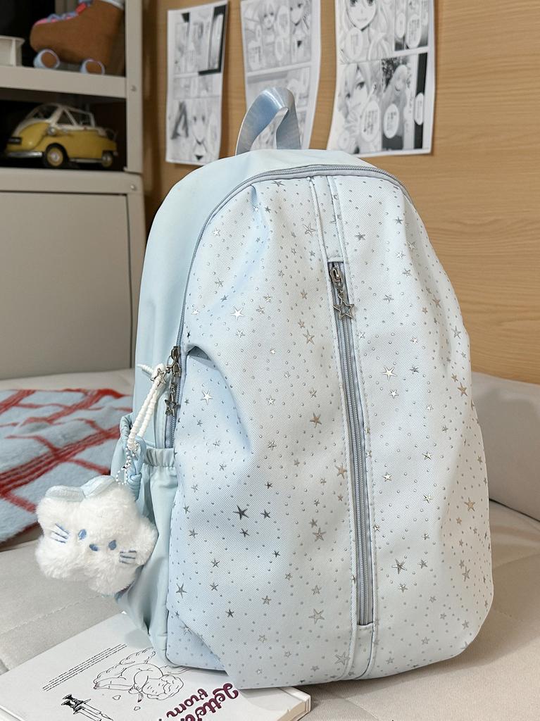 Schoolbag Korean Version Ins Little Star Schoolbag for Female Junior High School Students, High-end Sense, Niche Does Not Collide with the Style