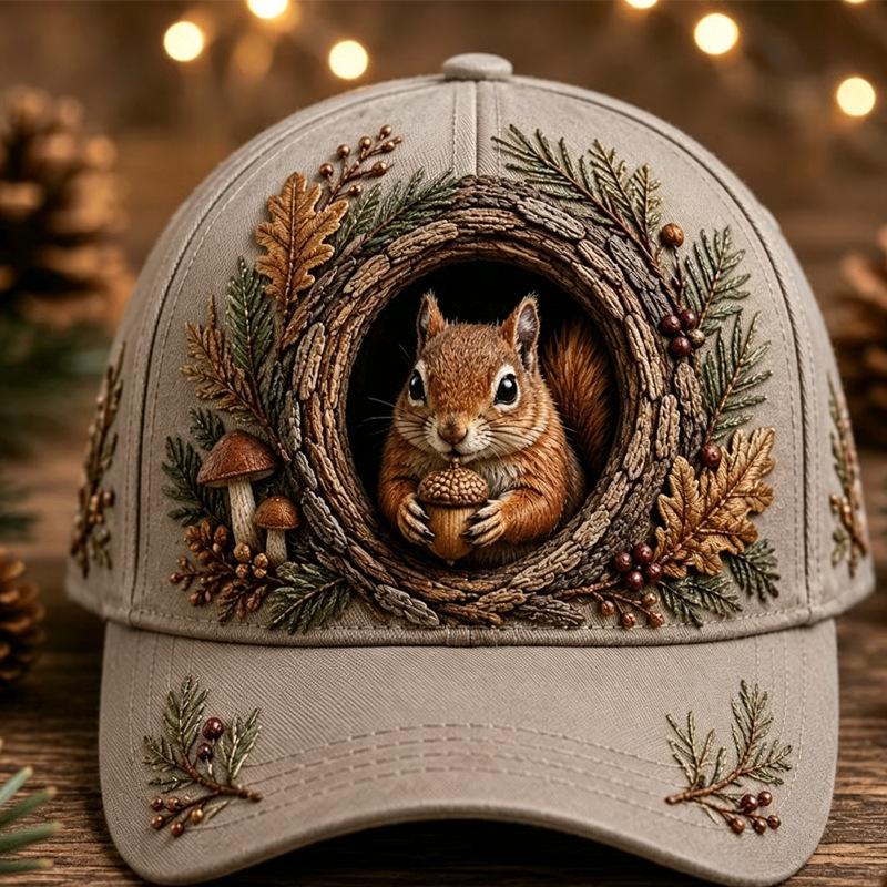 New Digital Printing Forest Animal Hat Adult Baseball Cap