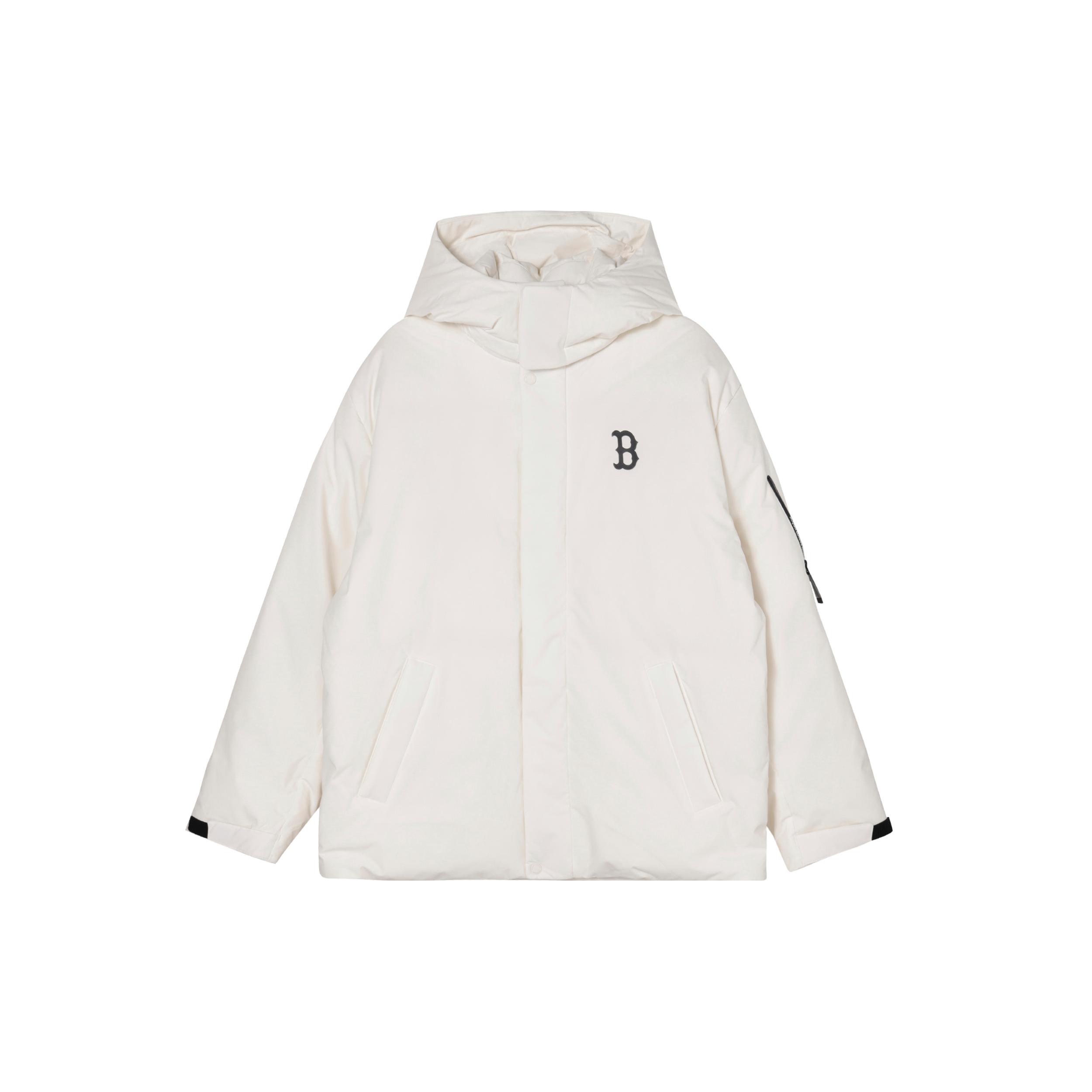 MLB Down Jackets Unisex White Hooded Moderate Other 3ADJB1246-43CRS XS