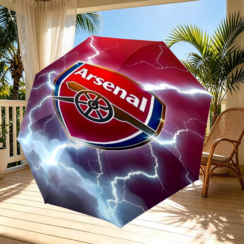 football team.C Print Automatic Open Close Umbrella, Portable Foldable Umbrella, for Outdoor Commute Camping Trip, Ideal Birthday Gift