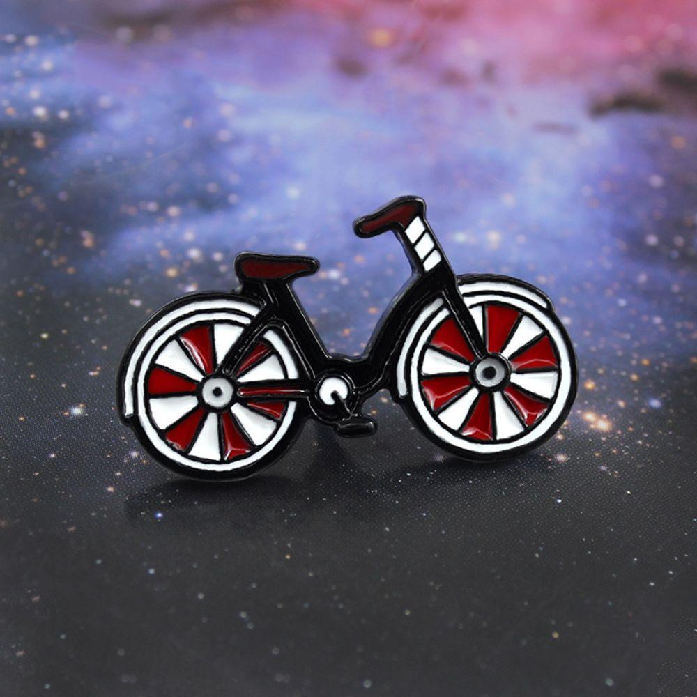 Jewelry Unisex Enamel Pin Cyclists Badges Bike Brooch I Love My Red Bicycle Pin Sports Lapel Pins
