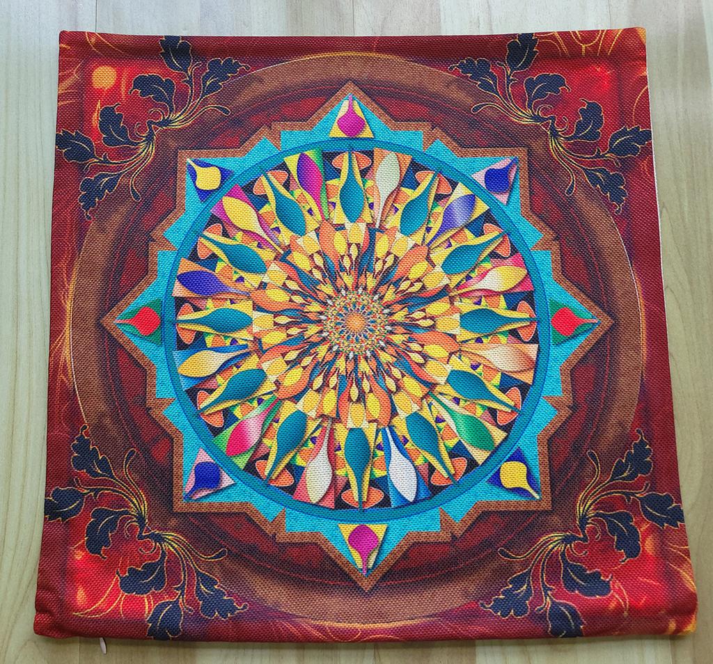 Special Sale Mandala Motif Bohemian Mediterranean Floral Plant Pattern Linen Home Decoration Pillow Case Sofa Cushion Cover Case