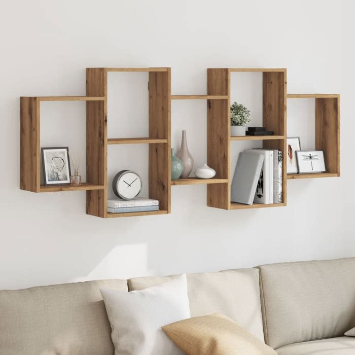 VidaXL Wall Shelf Artisan Oak 159x18x65 Cm Engineered Wood 853217