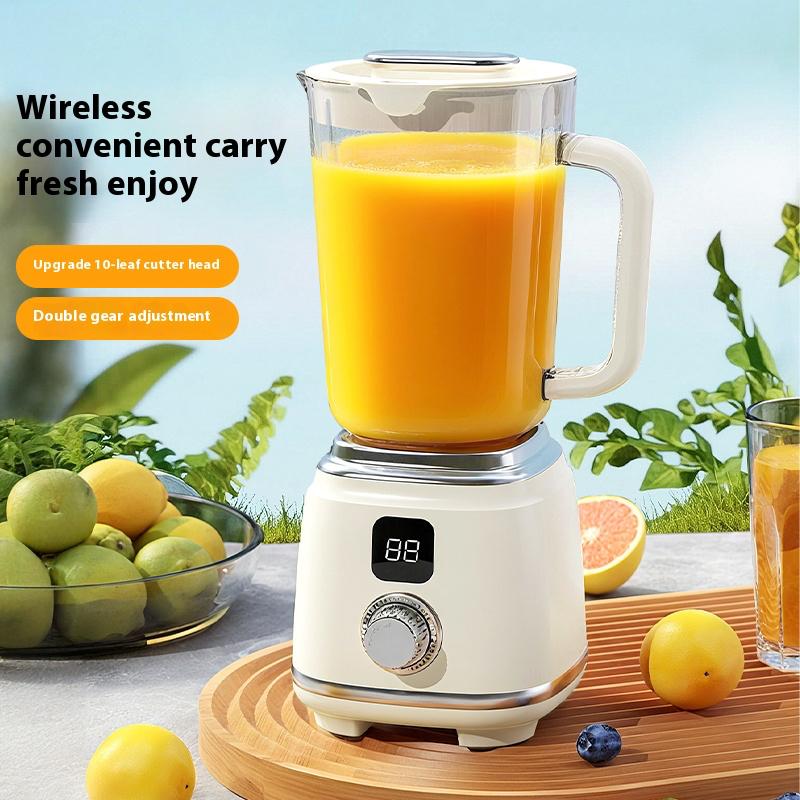 Portable Fruit Juice Blenders 10 Blades Electric Juicer Cup Machine 10 Blades 600ML Multifunctional Juicer Ice Crusher Blender