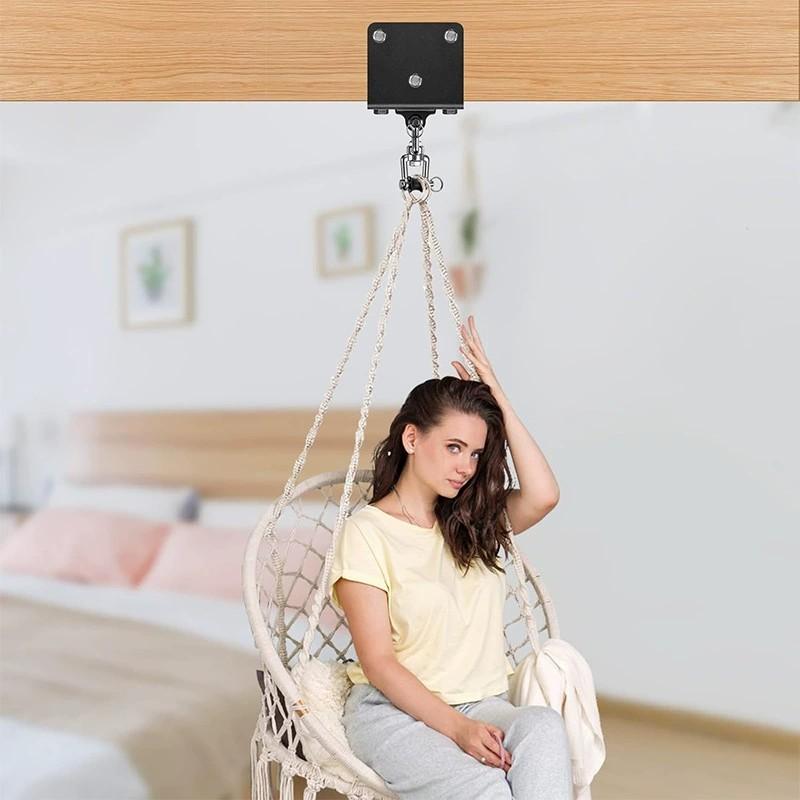 Punching Bag Hanger For Heavy Bag Beam Mount Hardware 360° Rotation Boxing Bag Ceiling Mount