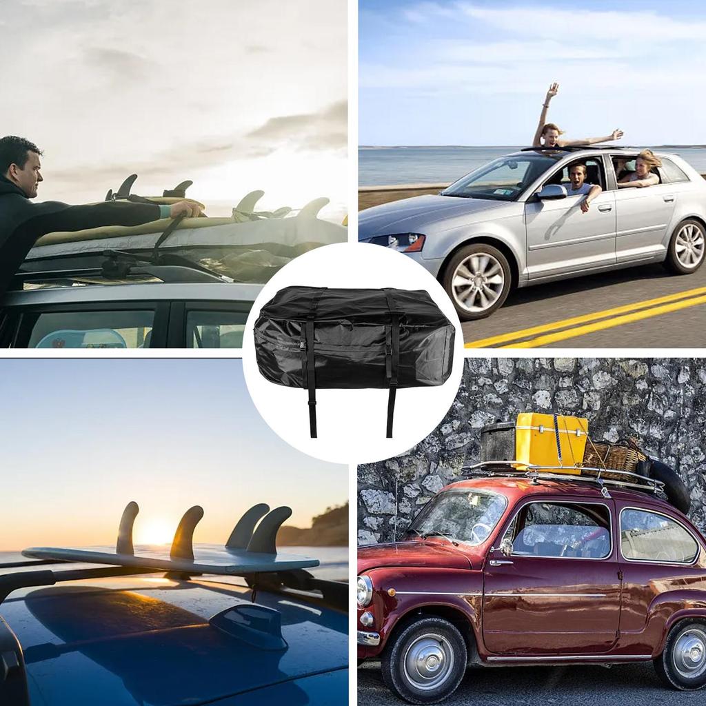 Roof Bag Waterproof Luggage Storage For Vehicle Topper Car Roof Top Cargo Oxford Carrier For Truck Suv Van Trailer Camping