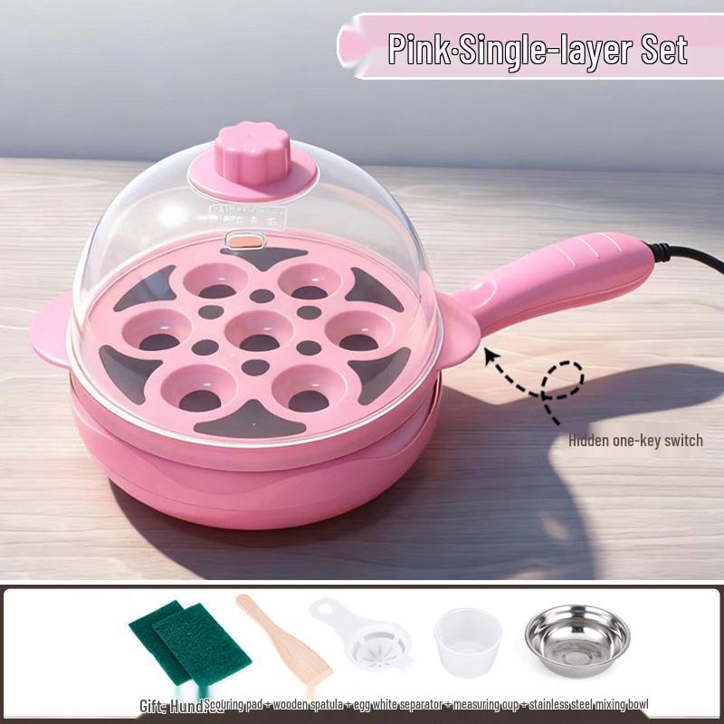 Canxiang Non-Stick Electric Frying Pan: Poached Eggs, Dumplings, Pot Stickers & Breakfast Cooker