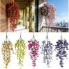 New Multicolor Artificial Flower DIY Lifelike Fake Flower Hanging Viola Tricolor Plants Wreath Wall Hanging Ornament