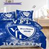 VfL Bochum 1848 Patroon Beddengoed Dekbed Set Dekbedovertrek Kussensloop Huisdecoratie Verjaardagscadeau (1 dekbedovertrek + 2 kussenslopen, zonder binnenkussen)
