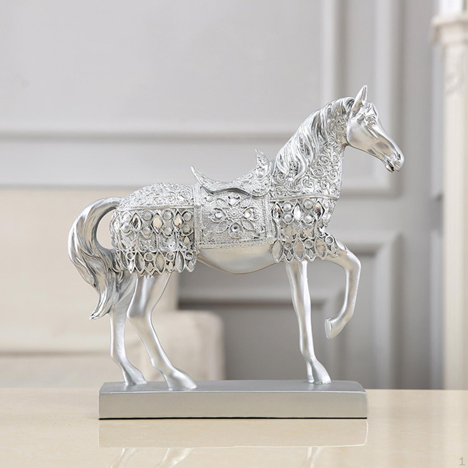 

Decorative Horse Figurine Resin Sculpture for Home And Office style B